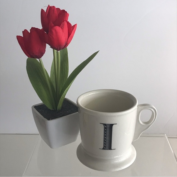 Anthropologie Initial "I" Monogram Classic Shaving Coffee Mug - Picture 10 of 12